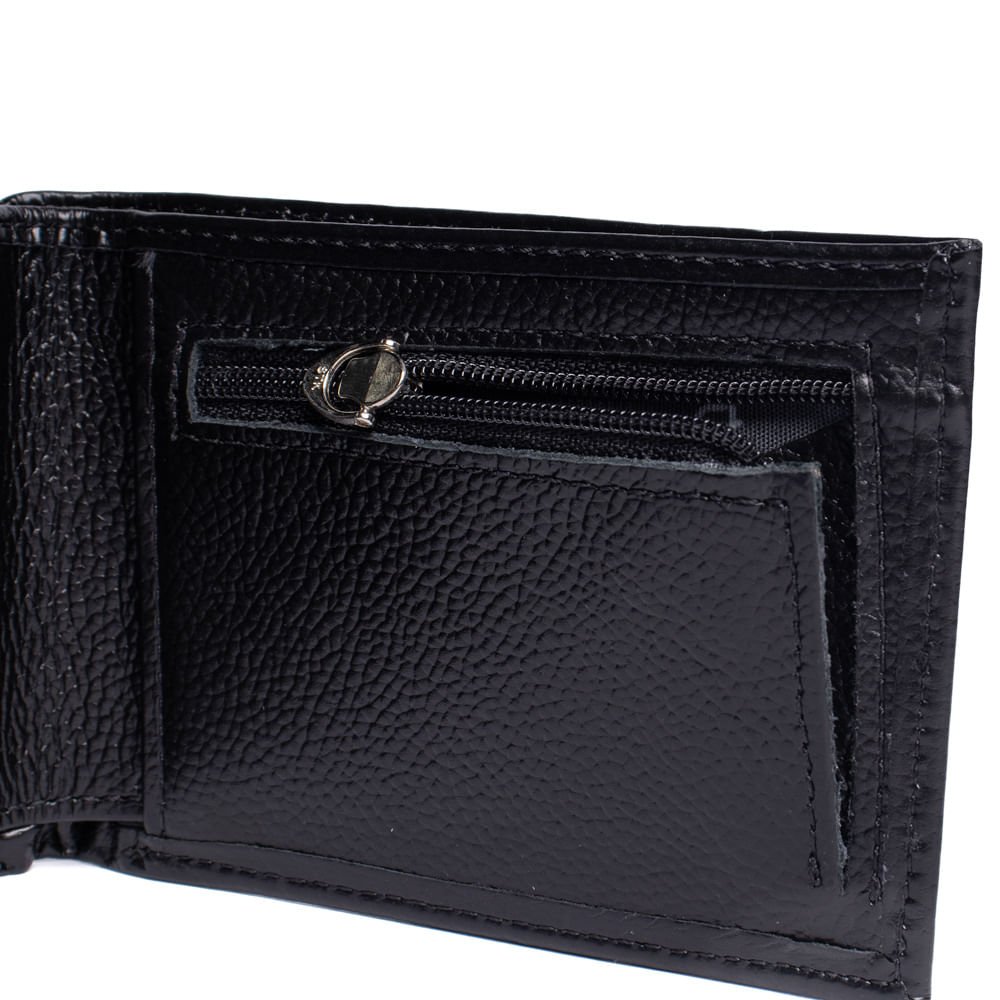Carteira Masculina Fasolo K905143751 Couro Preta Preto 4
