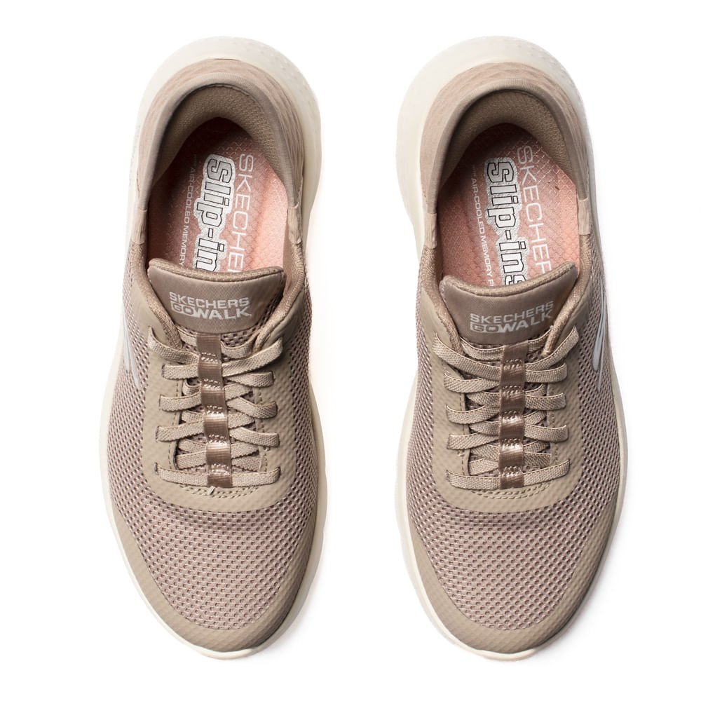 Tênis Feminino Skechers Go Walk Flex Nude Nude 4