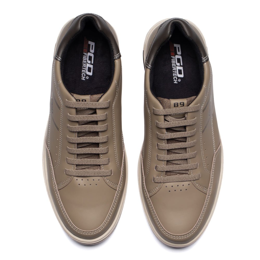 Sapatênis Masculino Pegada Fibertech Bege Escuro/Marrom Bege/Marrom 4