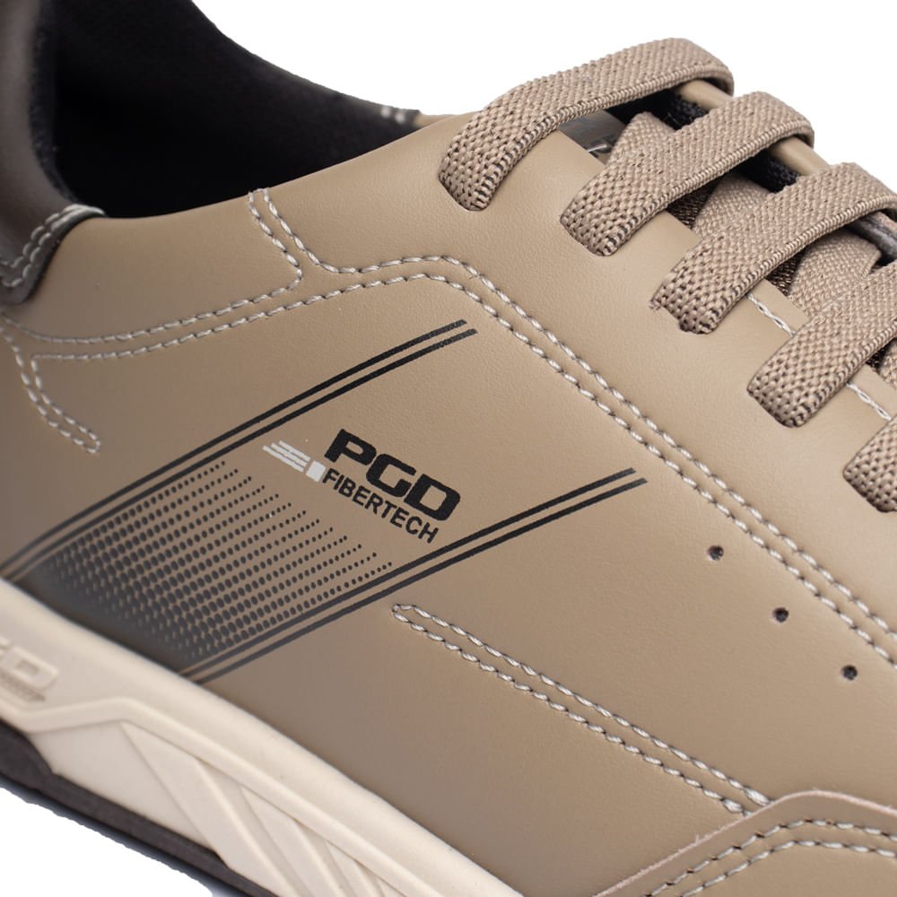 Sapatênis Masculino Pegada Fibertech Bege Escuro/Marrom Bege/Marrom 5