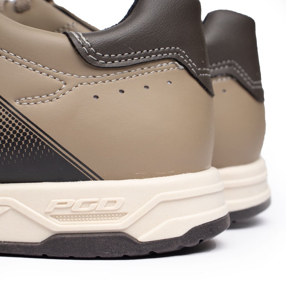 Sapatênis Masculino Pegada Fibertech Bege Escuro/Marrom Bege/Marrom 6