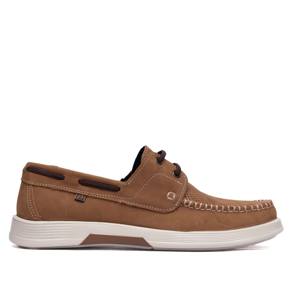 Sapato Masculino Pegada Couro Levitech Conforto Marrom