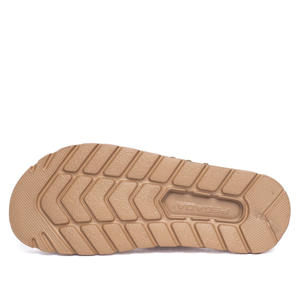 Chinelo Feminino Pegada Grace Couro Levitech Caramelo Caramelo 3