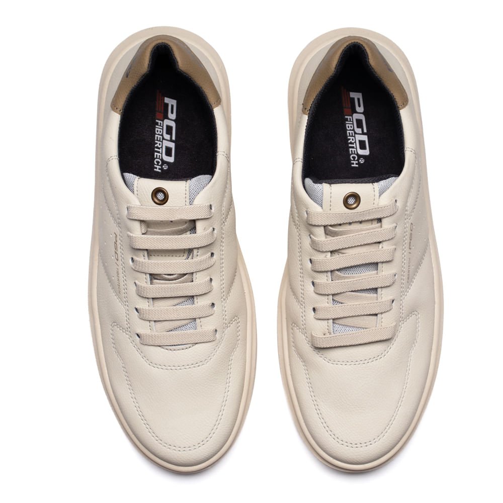 Sapatênis Masculino Pegada Fibertech Off White/Bege Off White 4