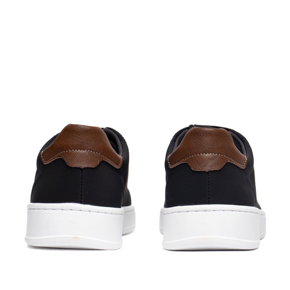 Sapatênis Masculino Pegada Fibertech Preto/Marrom Preto/Marrom 3