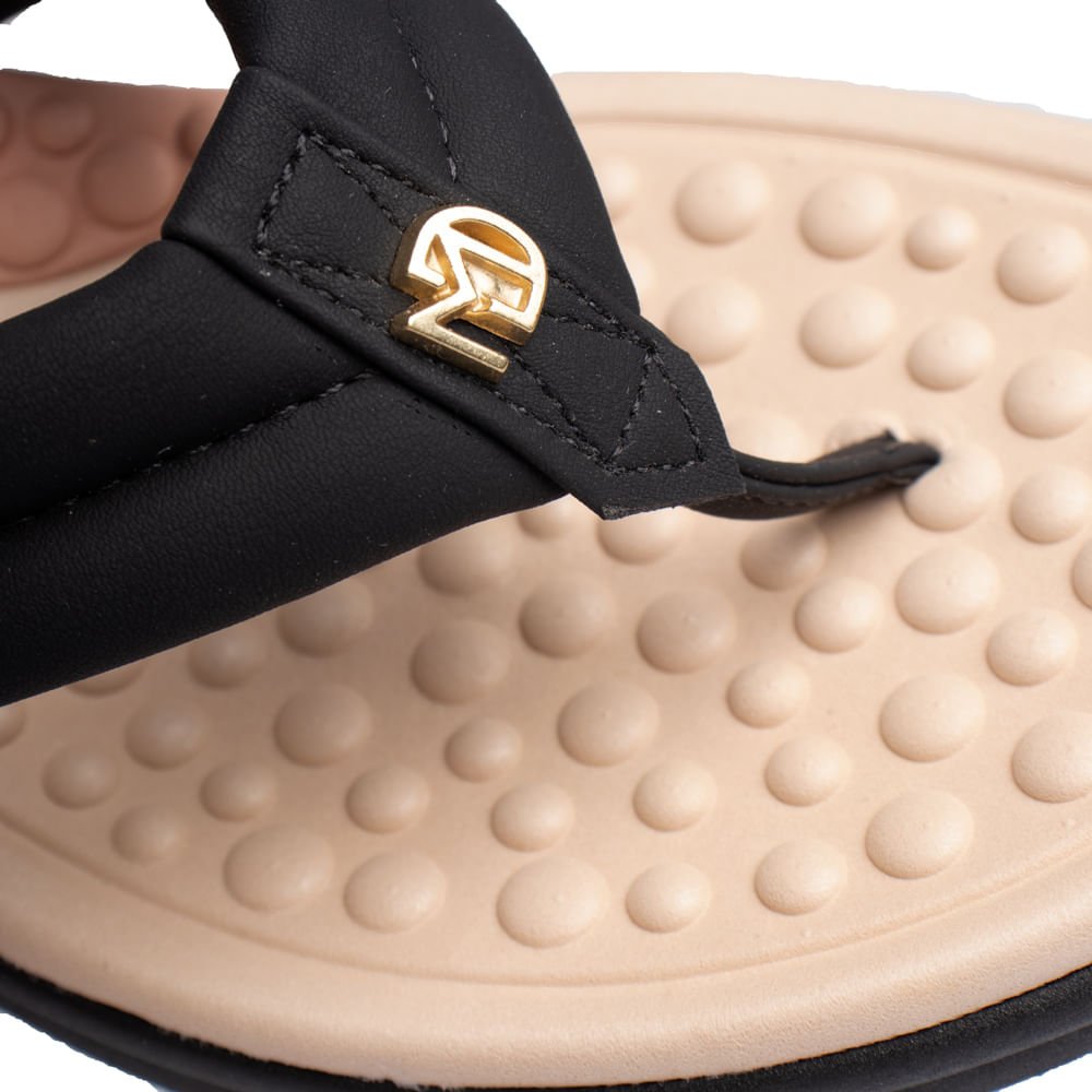 Chinelo Feminino Modare Nobuck Ultra Conforto Preto Preto 4