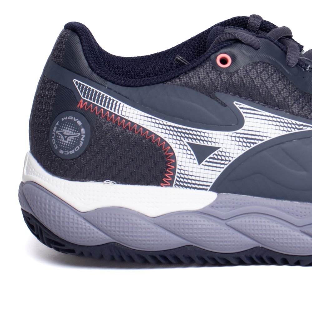 Tênis Masculino Mizuno Wave Enforce Court CC Cinza/Branco Cinza/Branco 5
