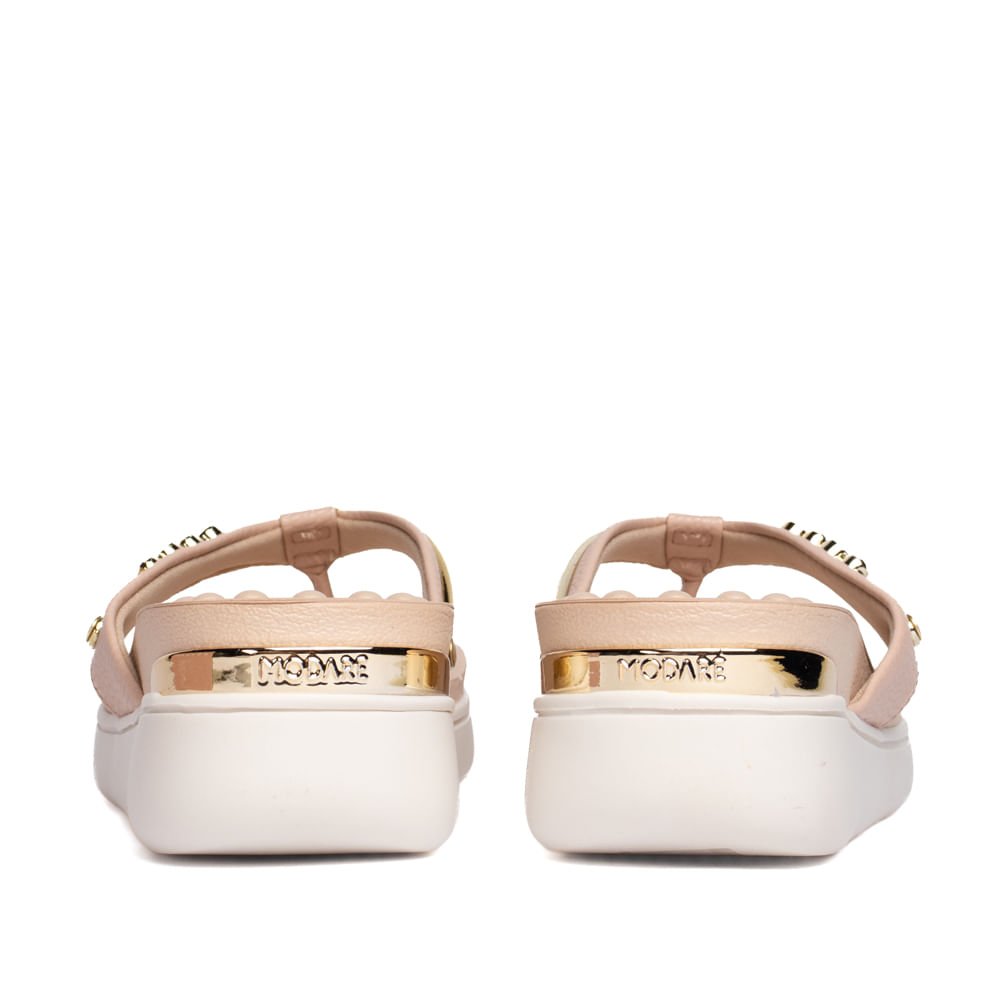 Chinelo Feminino Modare Napa Flatform Reflex Sense Bege Bege 3