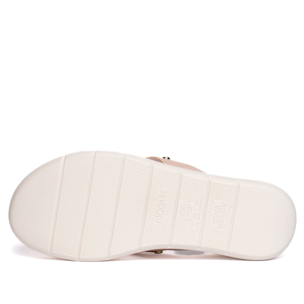 Chinelo Feminino Modare Napa Flatform Reflex Sense Bege Bege 5