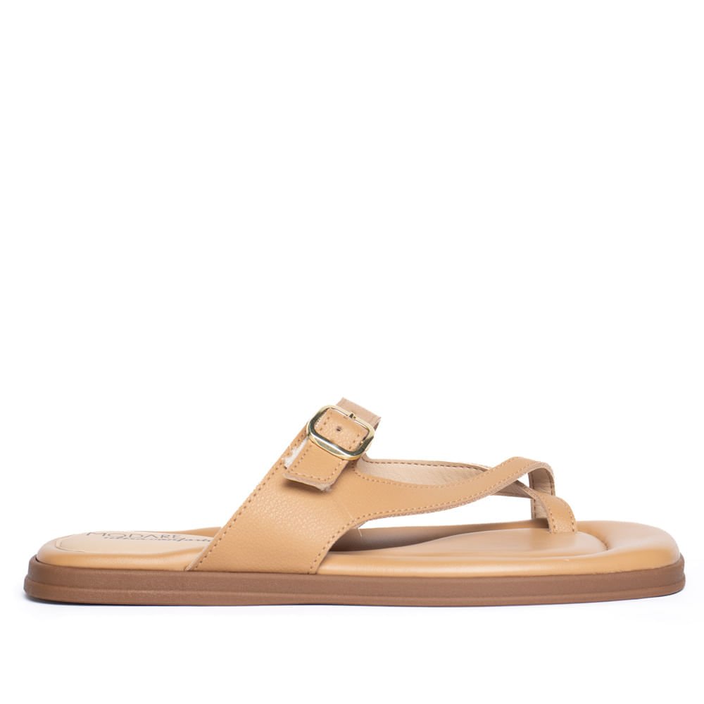 Rasteira Feminina Modare com Fivela Bege Escuro Bege Escuro 2