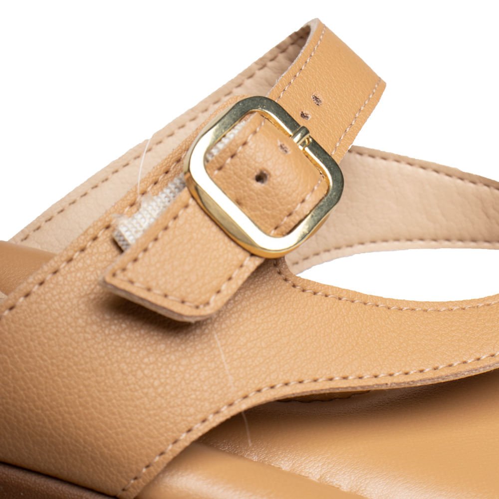 Rasteira Feminina Modare com Fivela Bege Escuro Bege Escuro 5