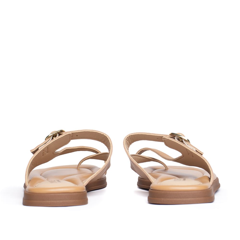 Rasteira Feminina Modare com Fivela Bege Escuro Bege Escuro 4