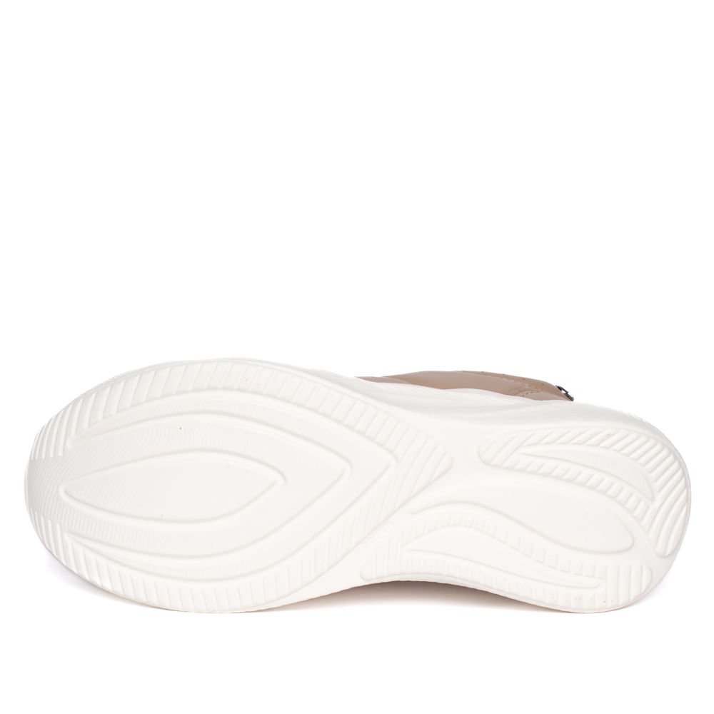 Tênis Feminino Kolosh Esportivo Calce Fácil Marrom Claro Marrom Claro 2