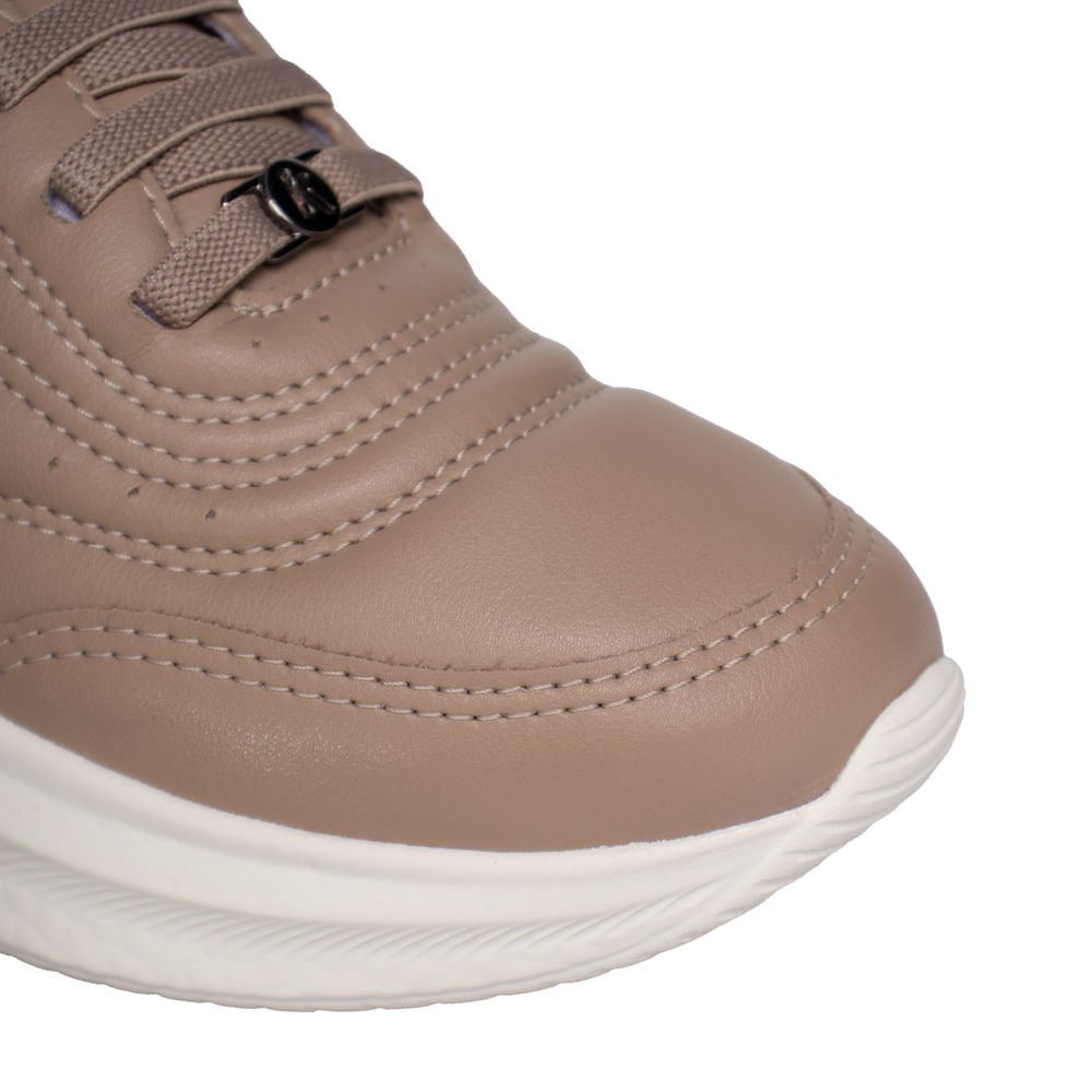Tênis Feminino Kolosh Esportivo Calce Fácil Marrom Claro Marrom Claro 5