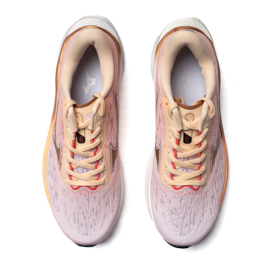 Tênis Feminino Mizuno Wave Creation 26 Carbono Rosa Claro Rosa Claro 4