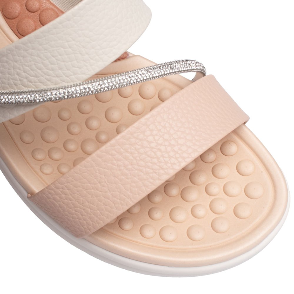 Tamanco Feminino Modare Com Tira de Strass Rosa/branco Rosa/Branco 5