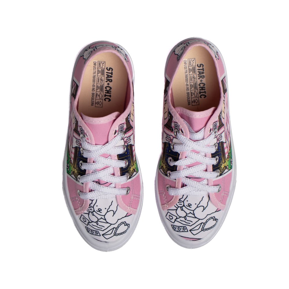 Tênis Infantil Winipeg Bobbie Goods Rosa/Branco Rosa/Branco 4