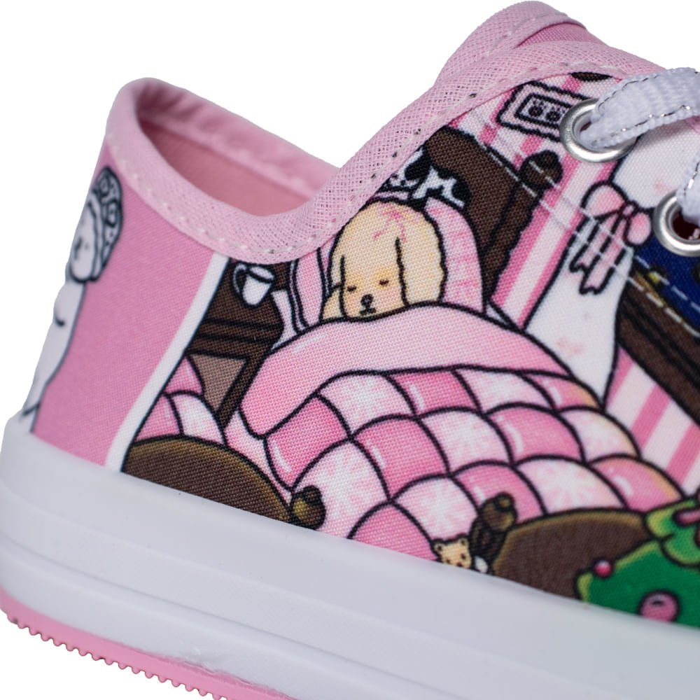 Tênis Infantil Winipeg Bobbie Goods Rosa/Branco Rosa/Branco 6