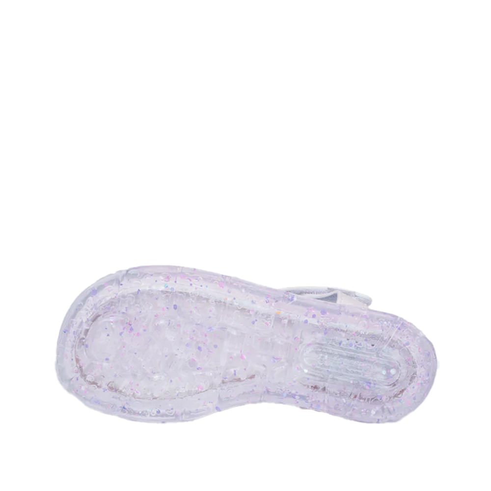 Sandália Infantil Pampili Led Borboleta Rosa Claro Branco 2