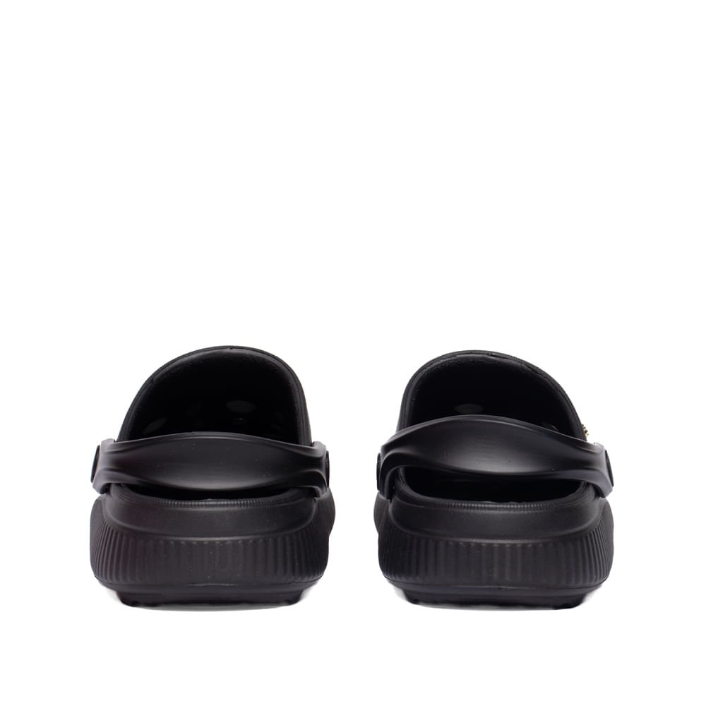 Sandália Babuche Infantil Molekinha Pins Decorativos Preto Preto 3