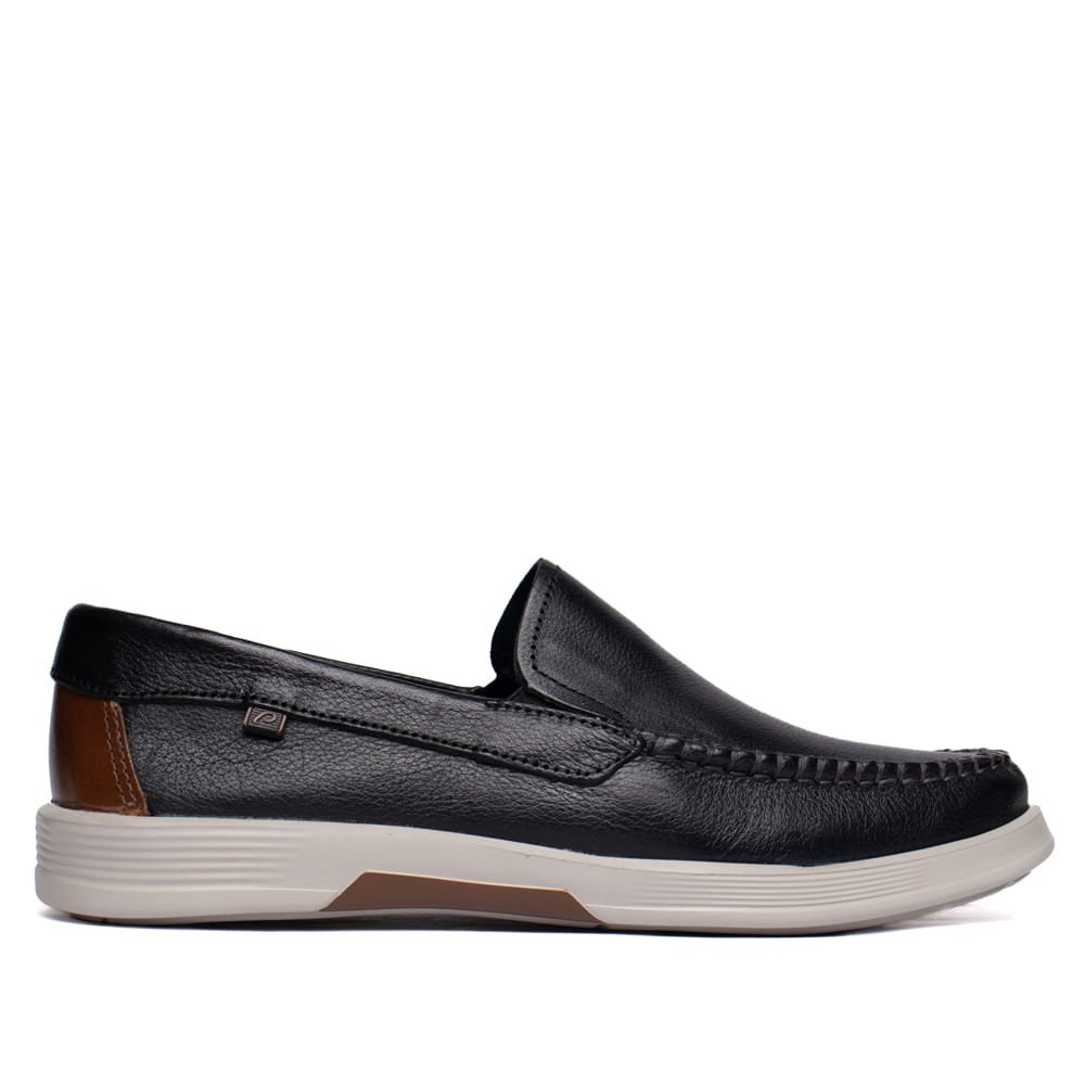 Sapato Masculino Pegada Couro Levitech Nature Preto/Marrom