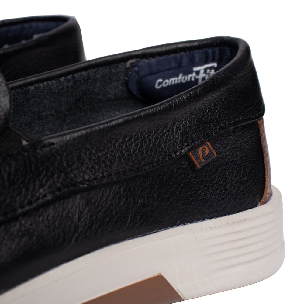 Sapato Masculino Pegada Couro Levitech Nature Preto/Marrom Preto/Marrom 5