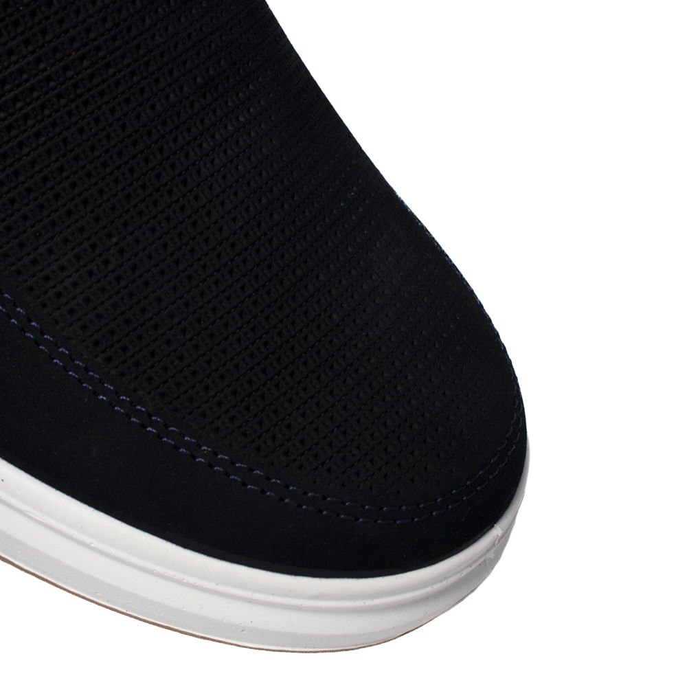 Sapato Masculino Pegada Slip On Nobuck Marinho/Marrom Marinho 3