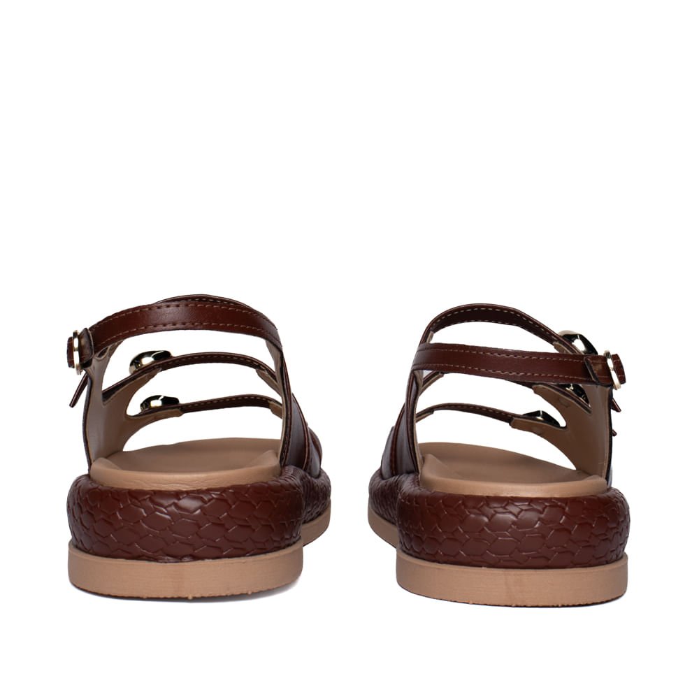 Sandália Feminina Ramarim Flatform Napa Marrom Escuro Marrom Escuro 3