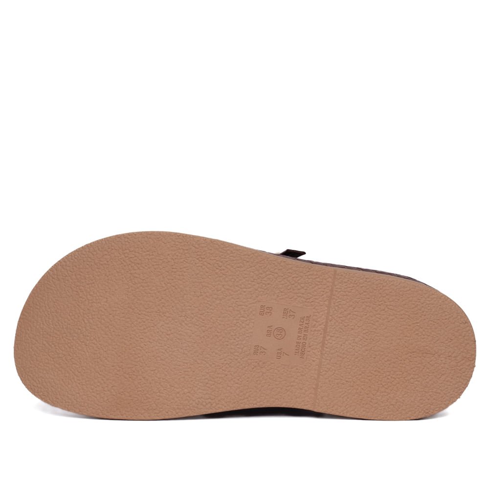 Sandália Feminina Ramarim Flatform Napa Marrom Escuro Marrom Escuro 2