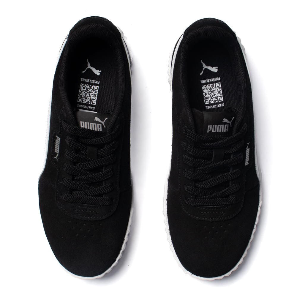 Tênis Feminino Puma Carina 3.0 Formstrip Preto/Branco Preto/Branco 4