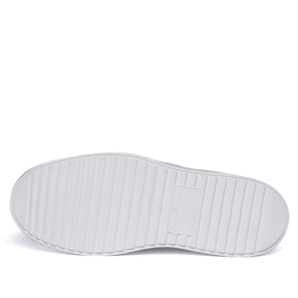 Tênis Feminino Pegada Couro Mia Burnished Branco/Dourado Branco/Dourado 2