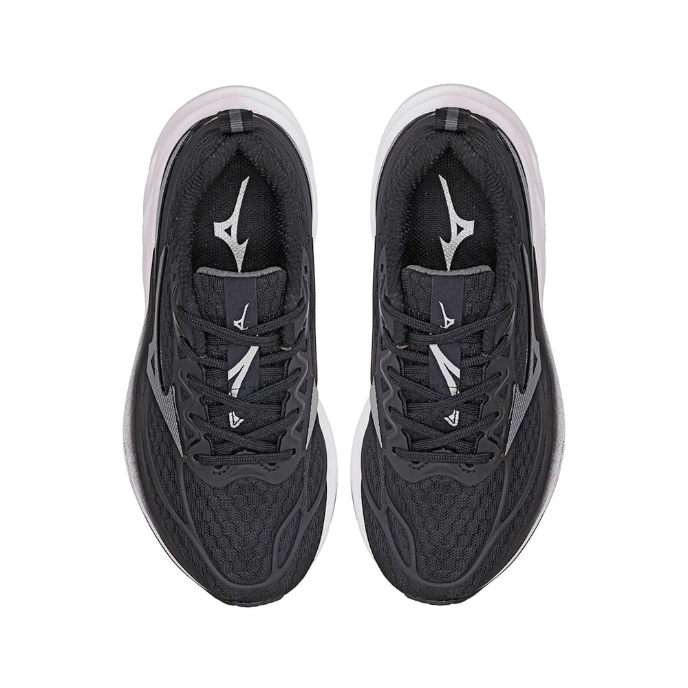 Tênis Infantil Mizuno Space 5 Softier Foam Preto/Branco Preto/Branco 4