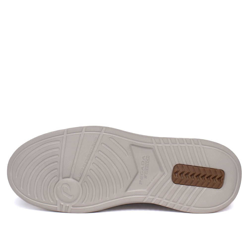 Sapatênis Masculino Pegada Couro Delta Levitech Bege Escuro Bege Escuro 2