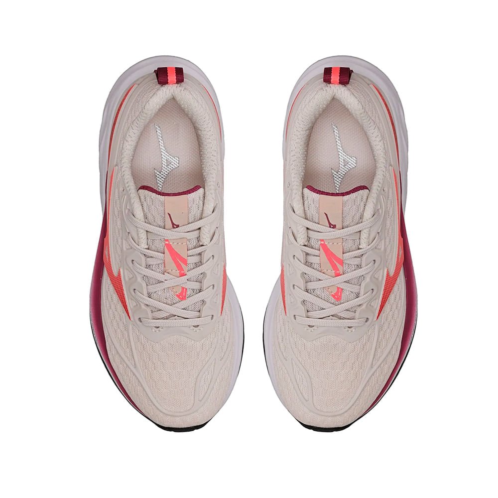 Tênis Infantil Mizuno Space 5 Softier Foam Off White/Salmão Off White 4