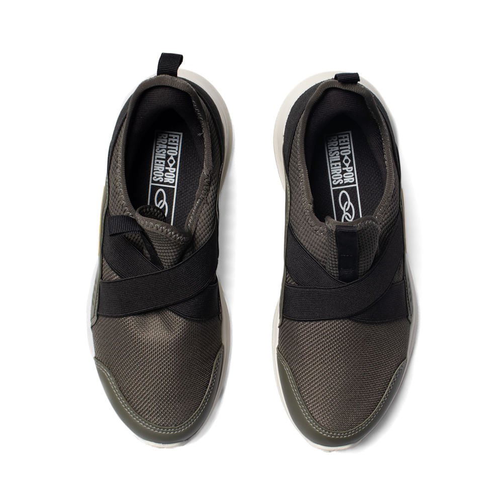 Tênis Infantil Olympikus Stream EVASENSE Verde Militar/Preto Verde/Preto 4