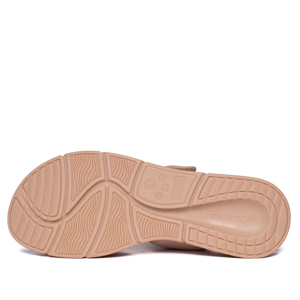 Sandália Feminina Piccadilly Papete Esporão Anabela Rose Rose 2