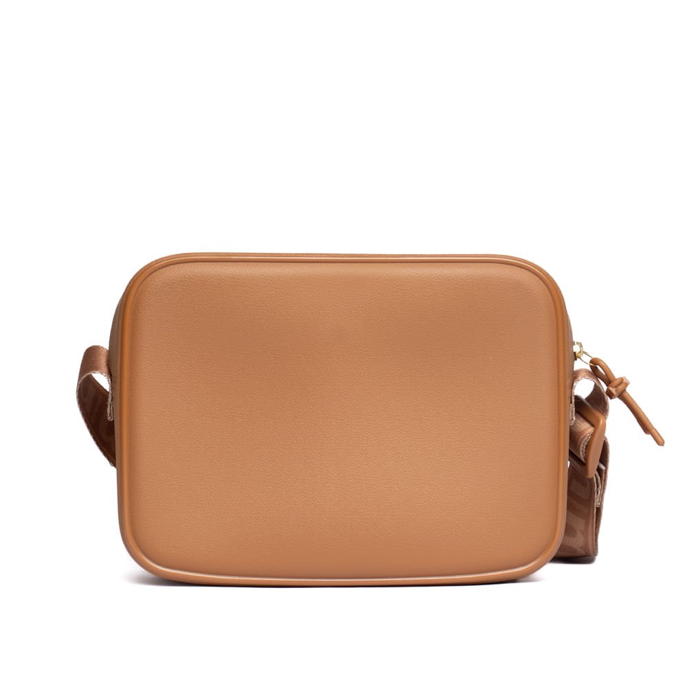 Bolsa Feminina Moleca Transversal Bolso Frontal Média Caramelo Caramelo 2