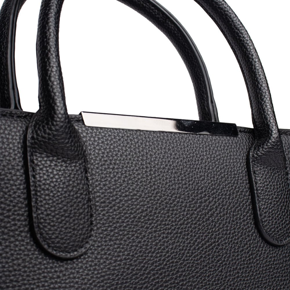 Bolsa Feminina Dakota Transversal Napa Média Preta Preto 4