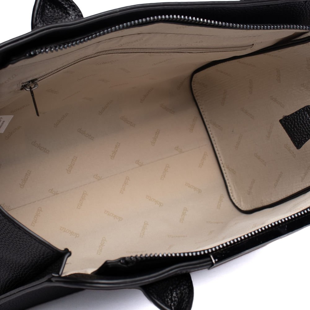 Bolsa Feminina Dakota Transversal Napa Média Preta Preto 5