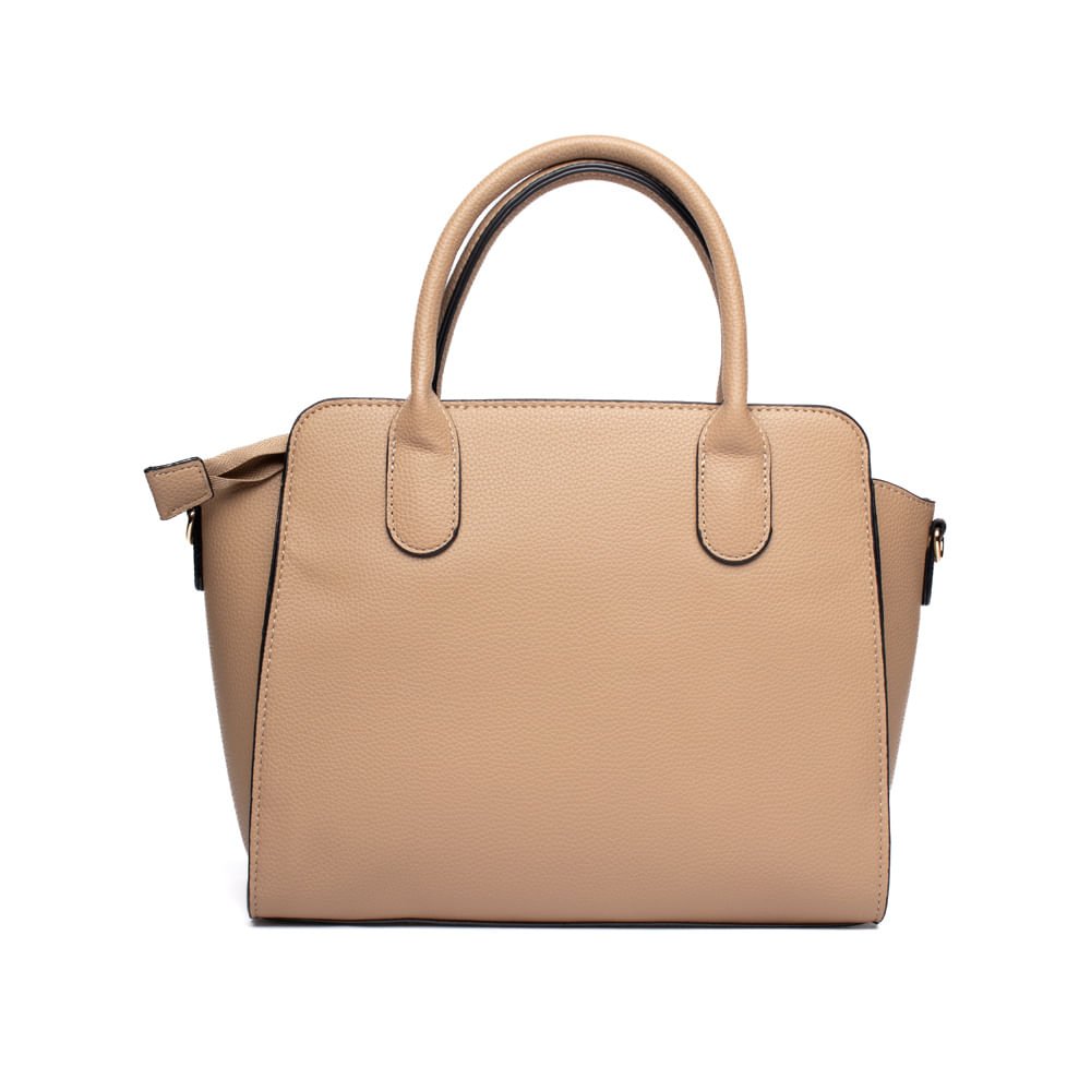 Bolsa Feminina Dakota Transversal Napa Média Caramelo Bege 2