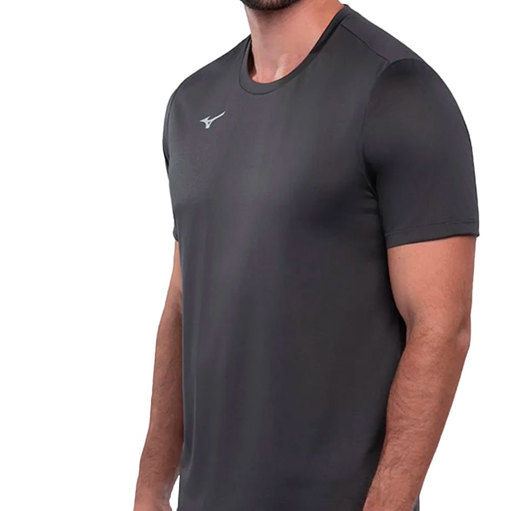 Camiseta Masculina Mizuno Energy 2.0 Treino Cinza Escuro Cinza Escuro 3