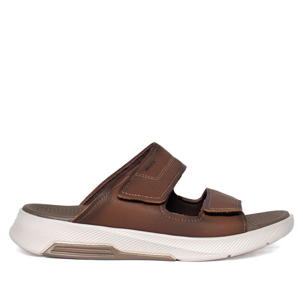 Chinelo Masculino Pegada Float Couro Marrom