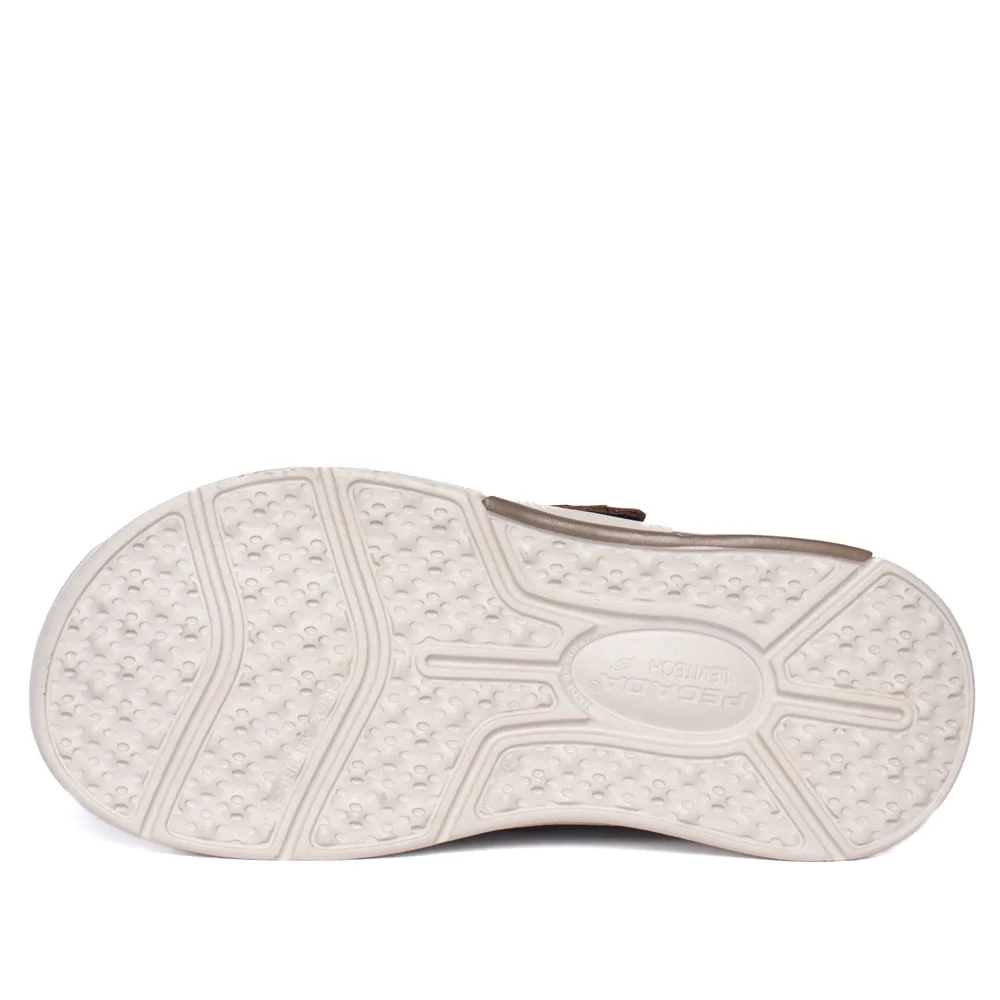 Chinelo Masculino Pegada Float Couro Marrom Marrom 2