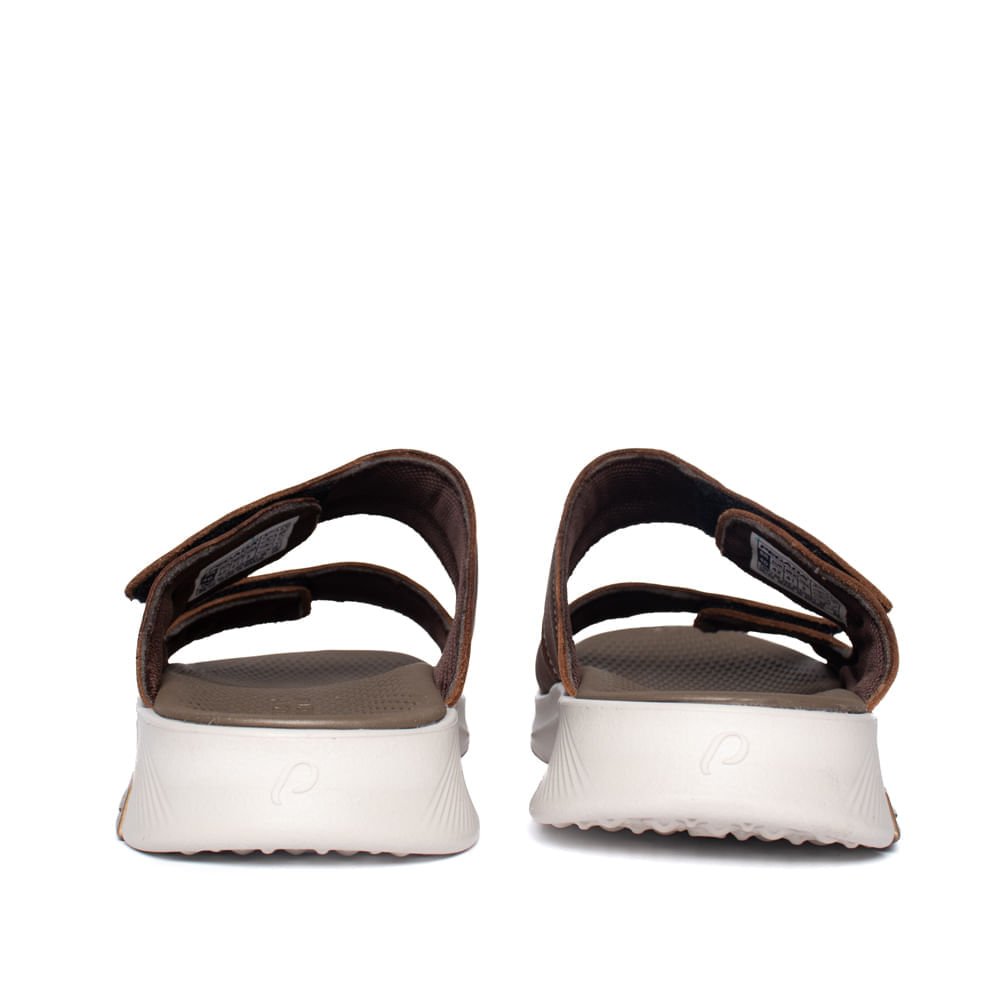 Chinelo Masculino Pegada Float Couro Marrom Marrom 3