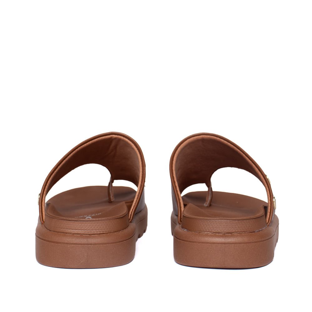 Chinelo Feminino Vizzano Flatform Metalizado Marrom Marrom 4