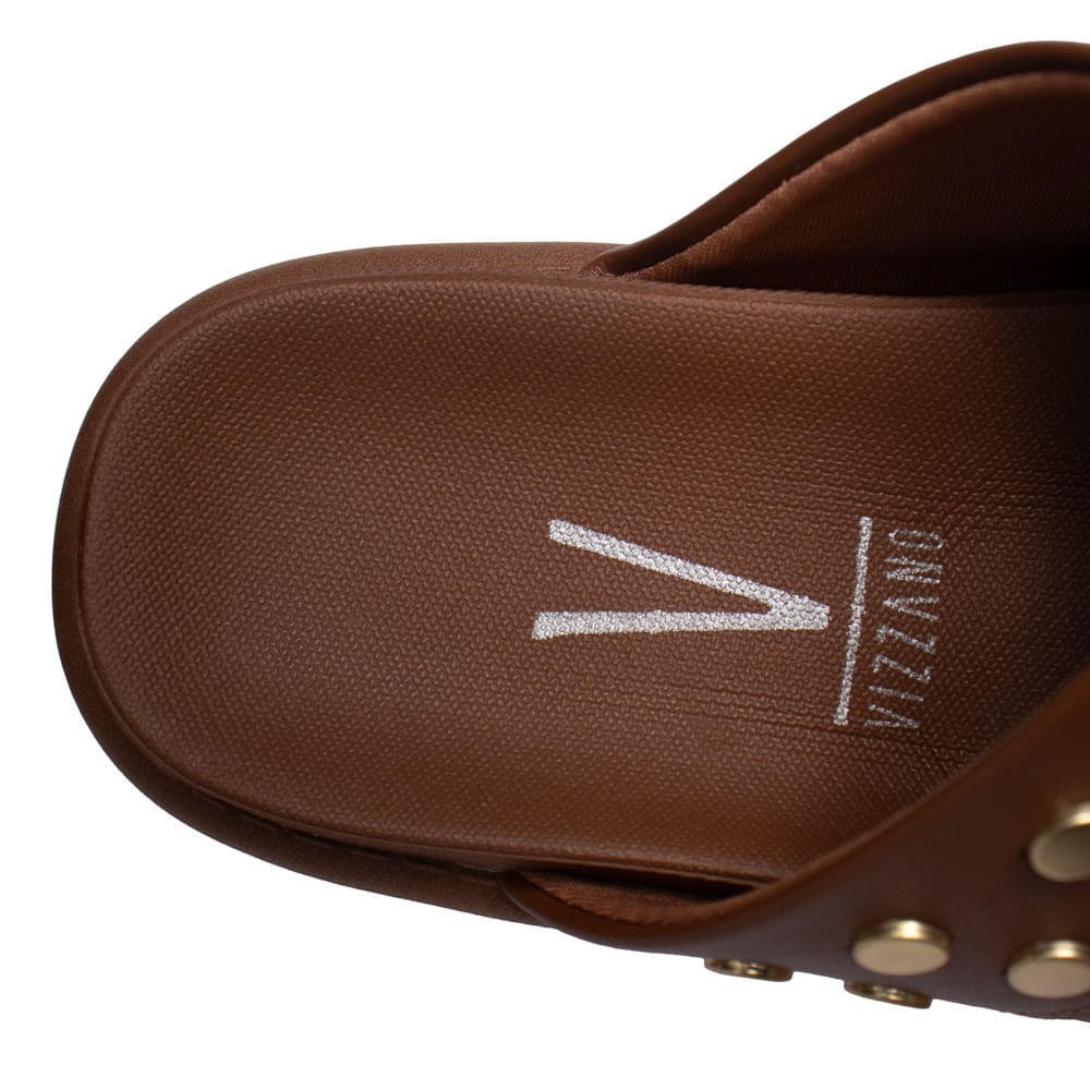 Chinelo Feminino Vizzano Flatform Metalizado Marrom Marrom 6
