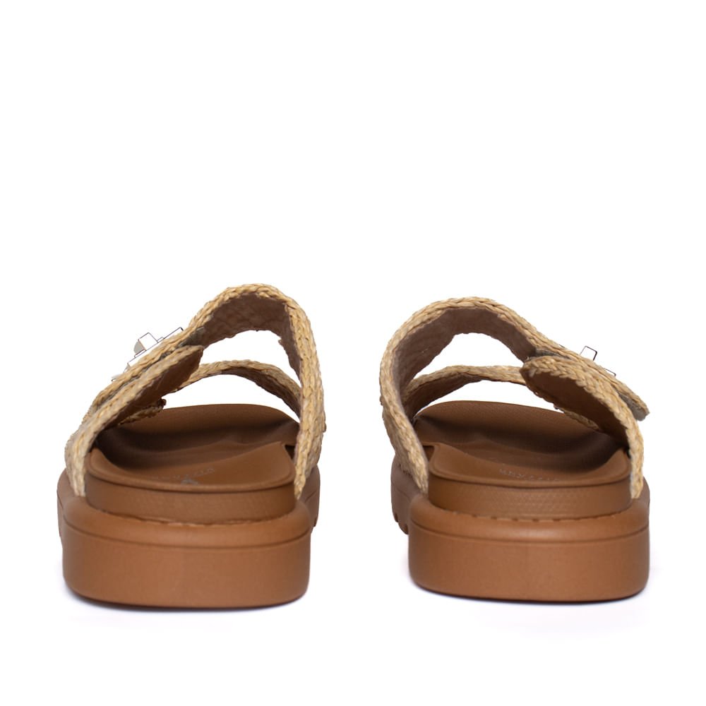 Chinelo Feminino Vizzano Flatform Tira Bege/Marrom Bege/Marrom 3