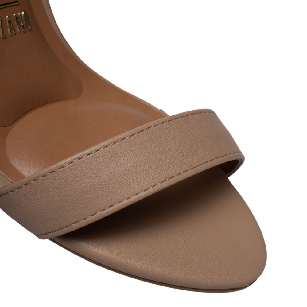 Sandália Feminina Vizzano Pelica Salto Fino Bege Bege 5