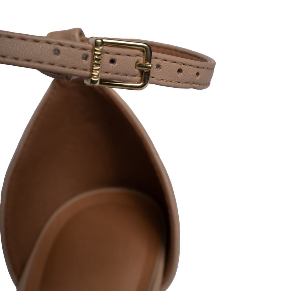 Sandália Feminina Vizzano Pelica Salto Fino Bege Bege 6