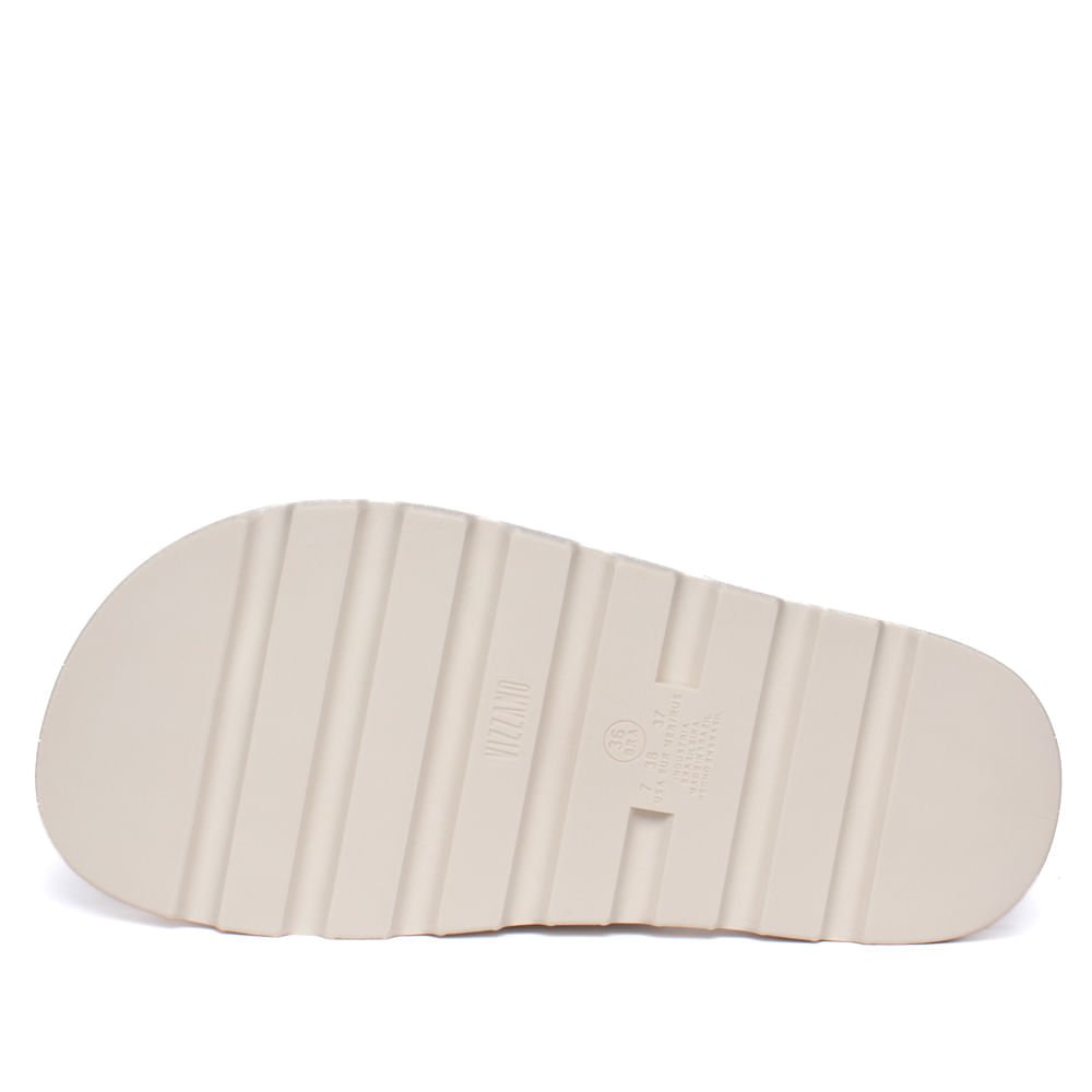 Chinelo Feminino Vizzano Flatform Fivelas Strass Off White Off White 3